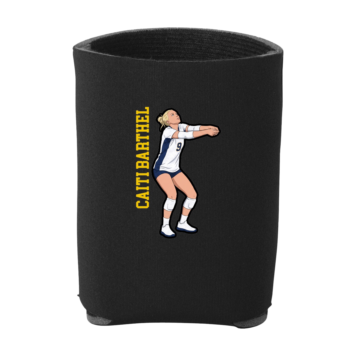Can Holder — Name Vertical in Black
