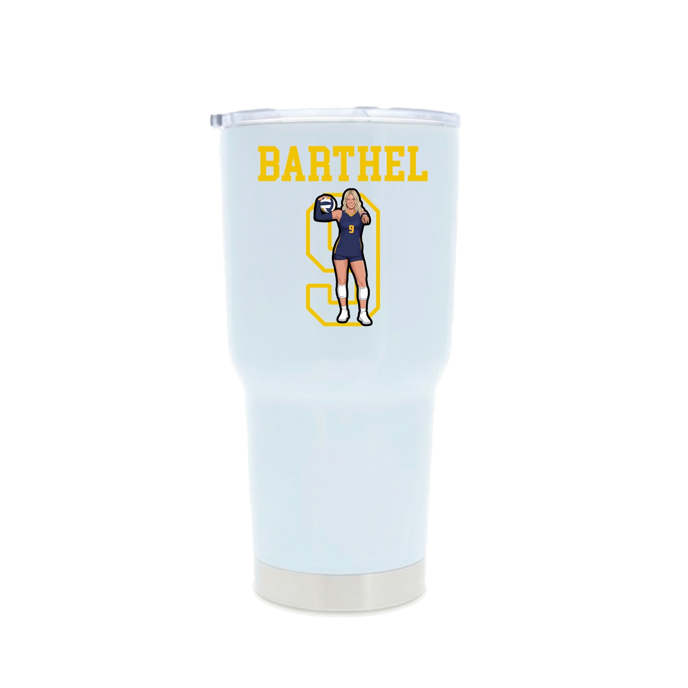 30oz Stainless Steel Tumbler — Shirsey in White
