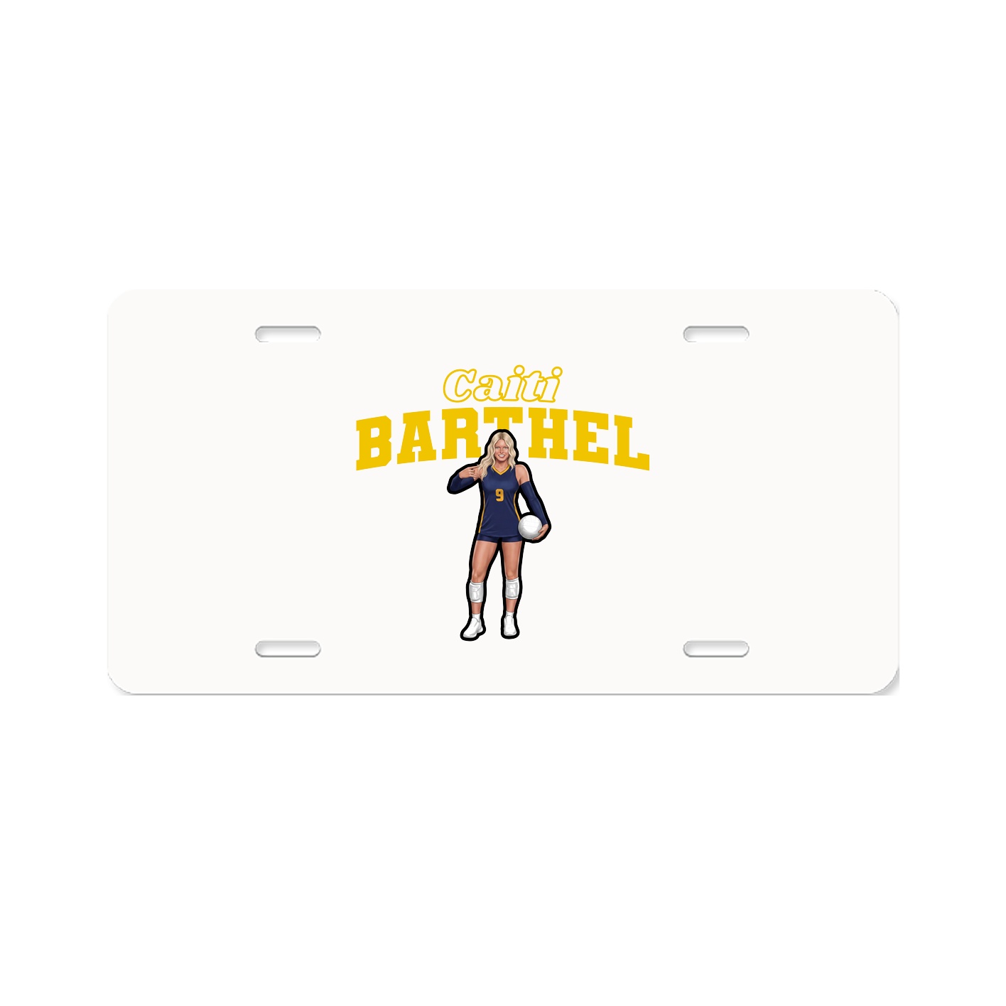 License Plate — Name Arch in Classic