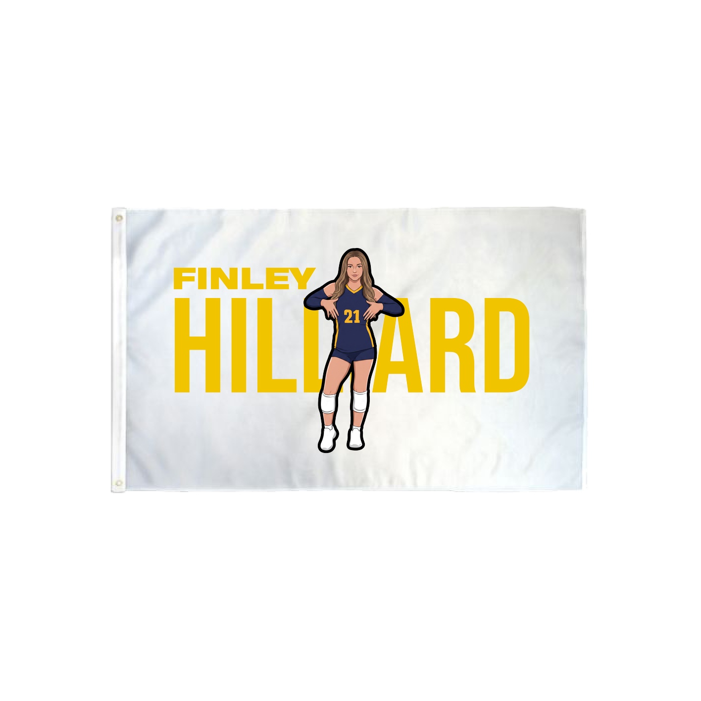 3x5 Flag — Player Name in Classic