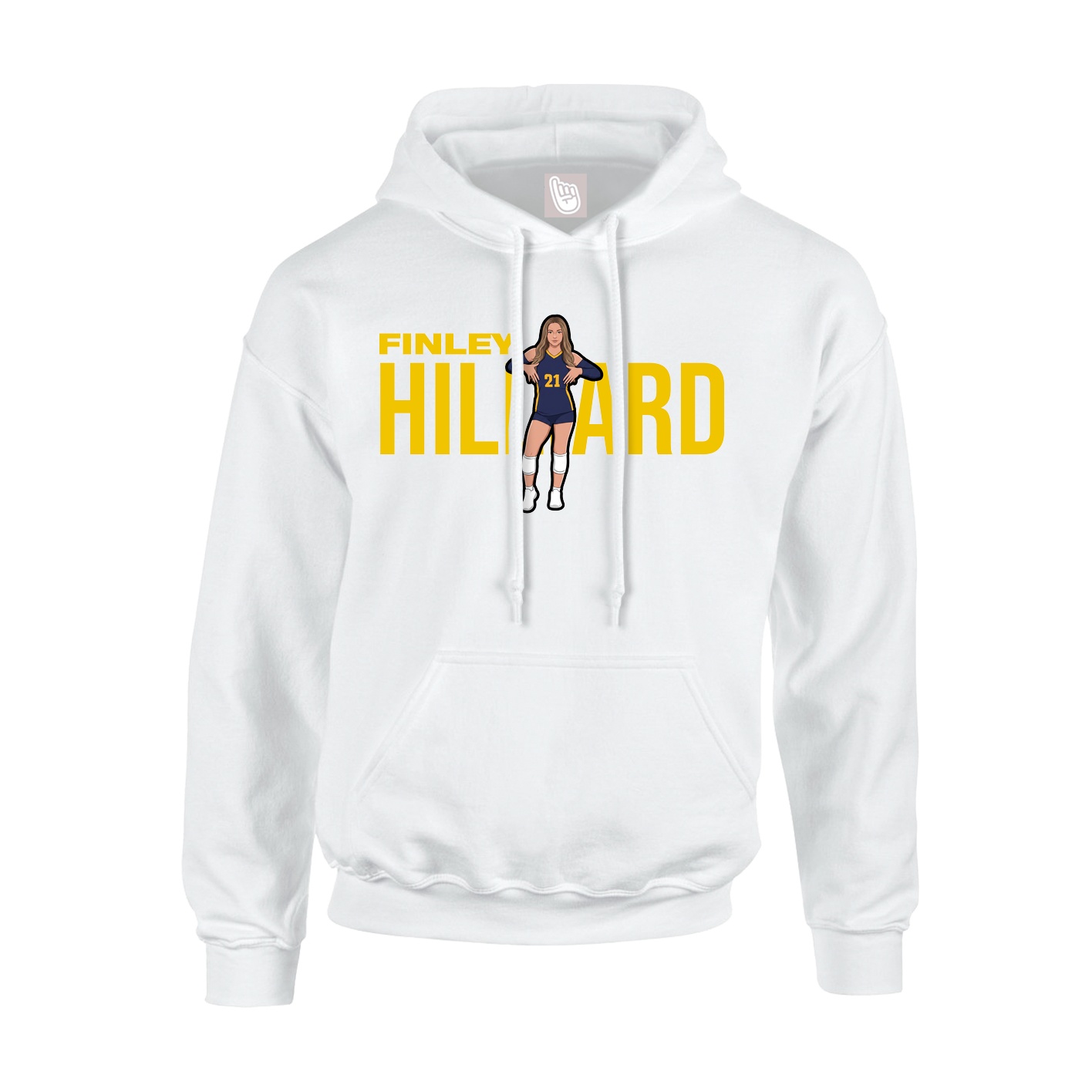 Hoodie — Player Name in White