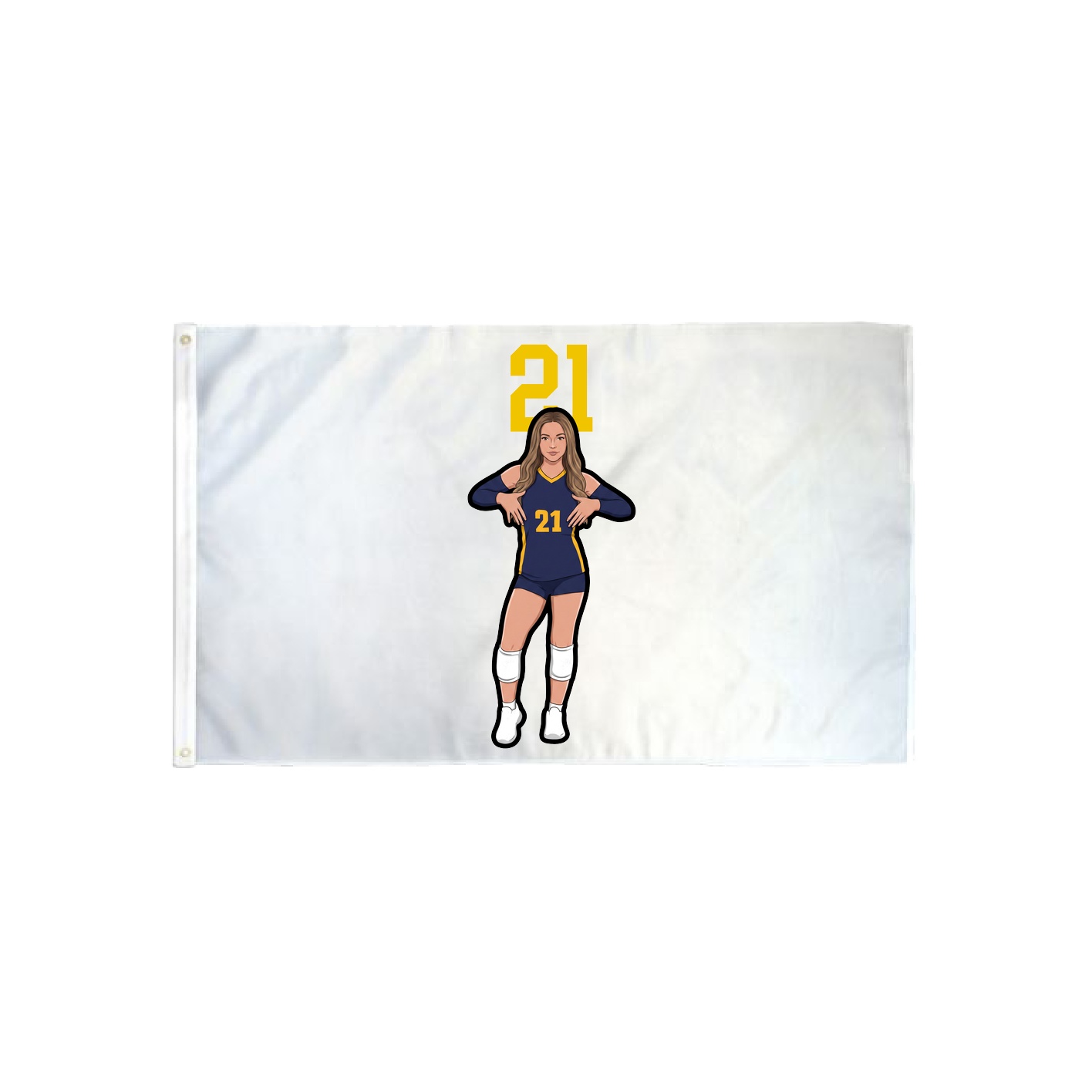 3x5 Flag — Number Top in Classic