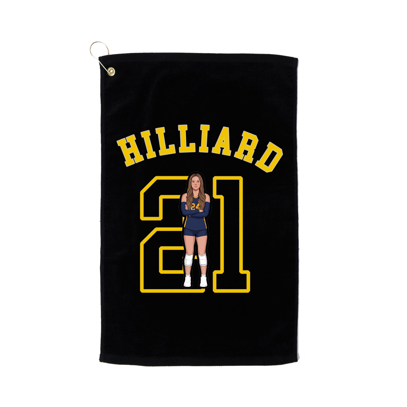 Golf Towel — Shirsey Arch in Black
