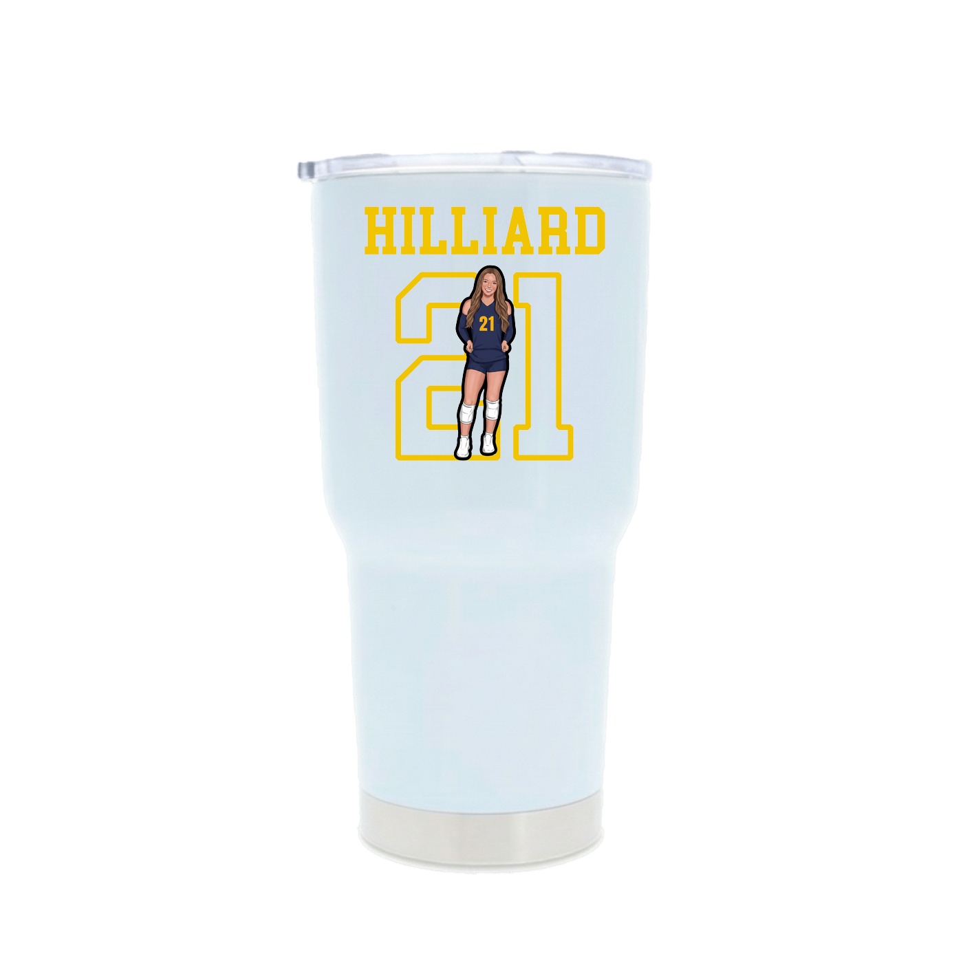 30oz Stainless Steel Tumbler — Shirsey in White