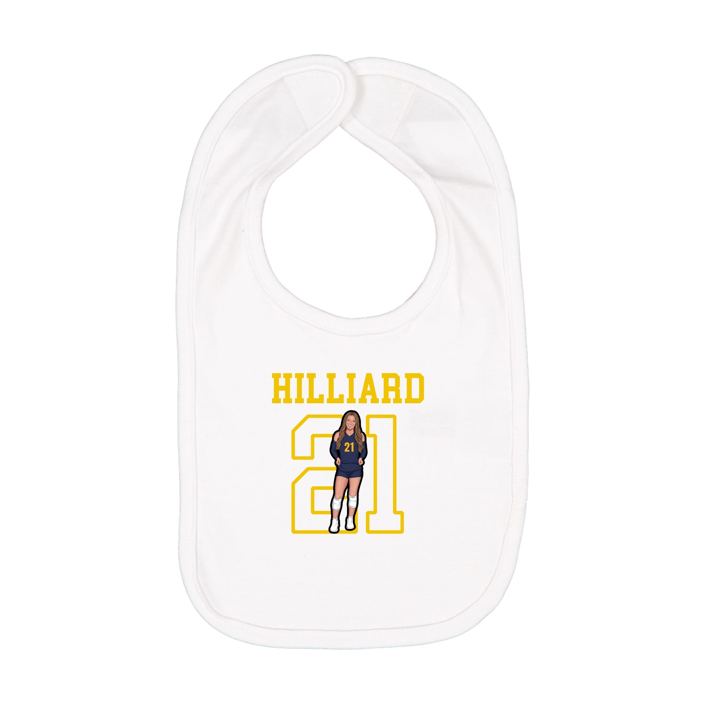 Infant Bib — Shirsey in White