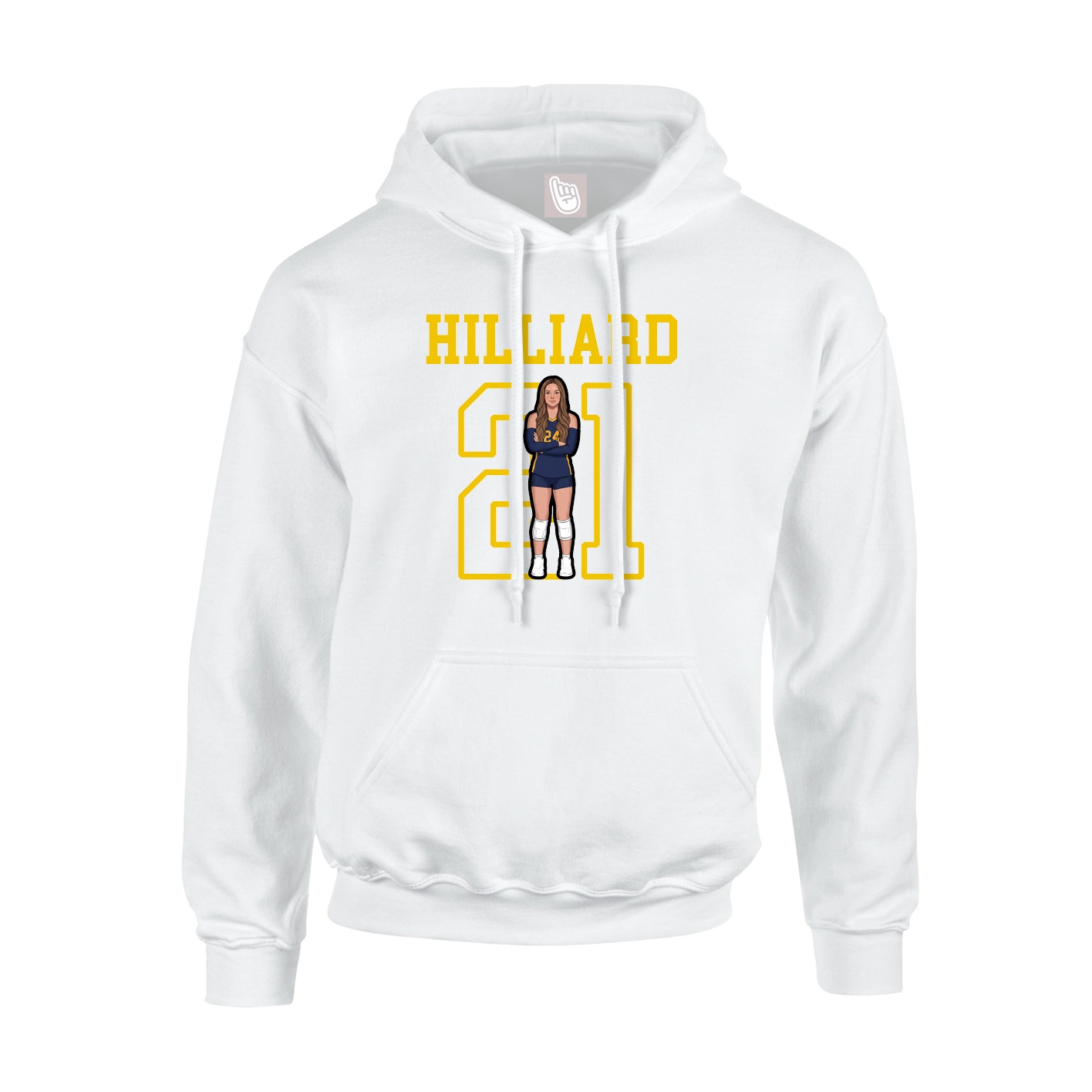 Hoodie — Shirsey in White
