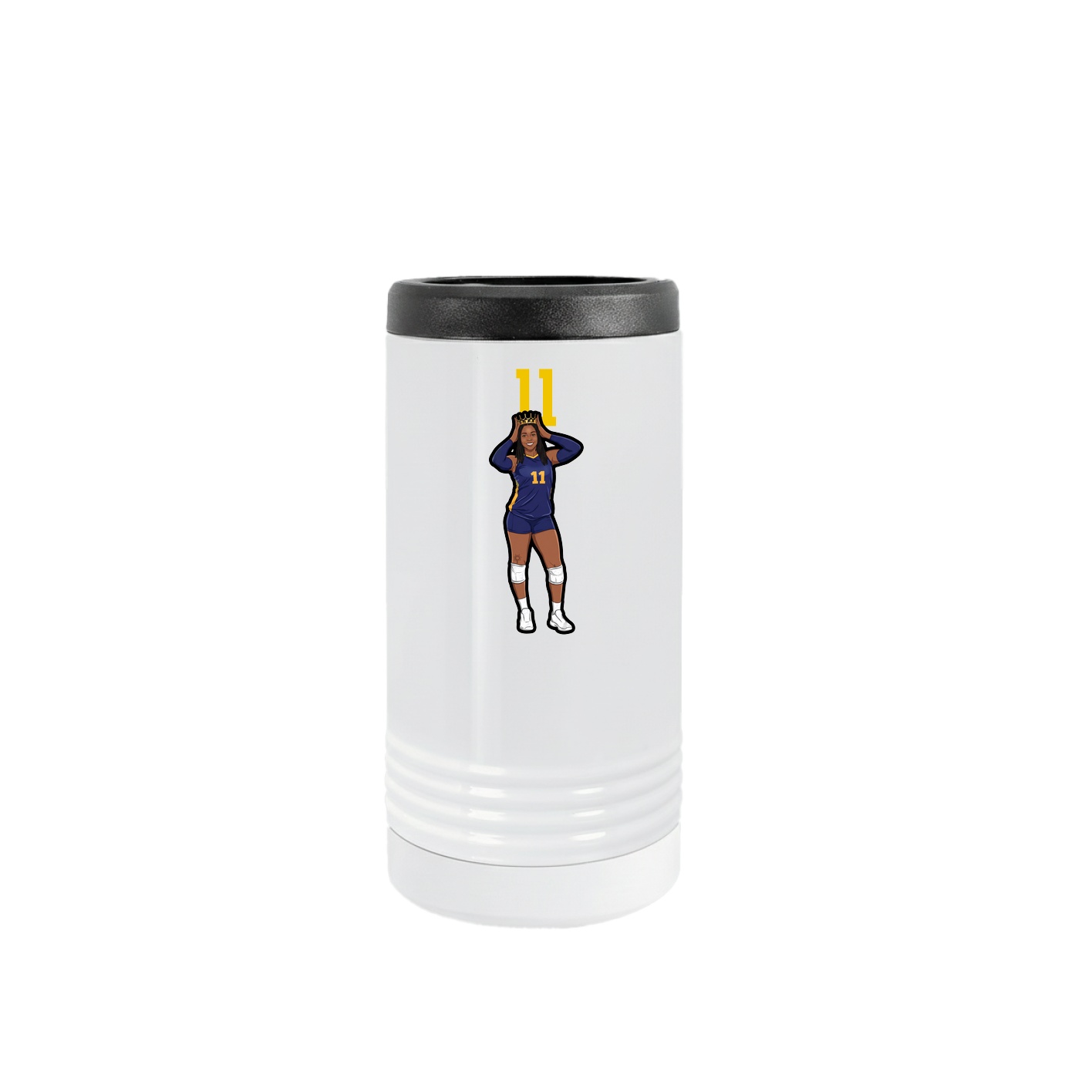 Slim Beverage Holder — Number Top in White
