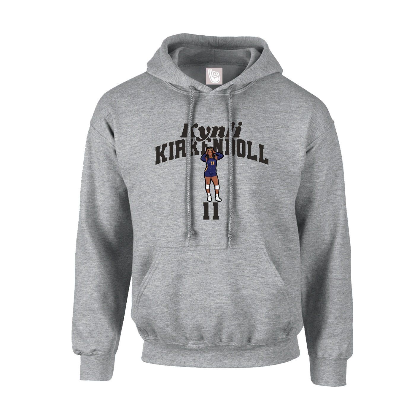 Hoodie — Signature Arch in Grey