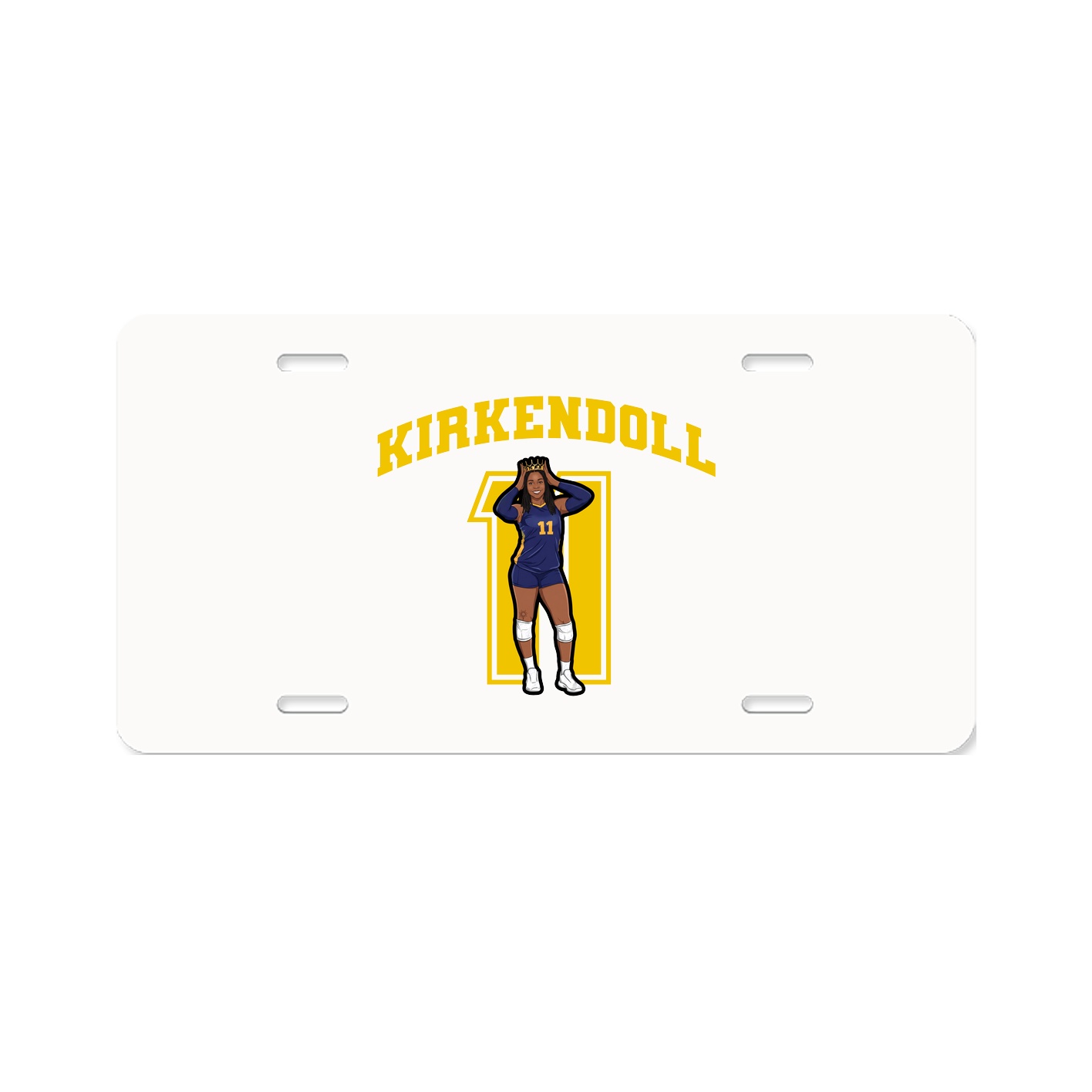 License Plate — Number in Classic