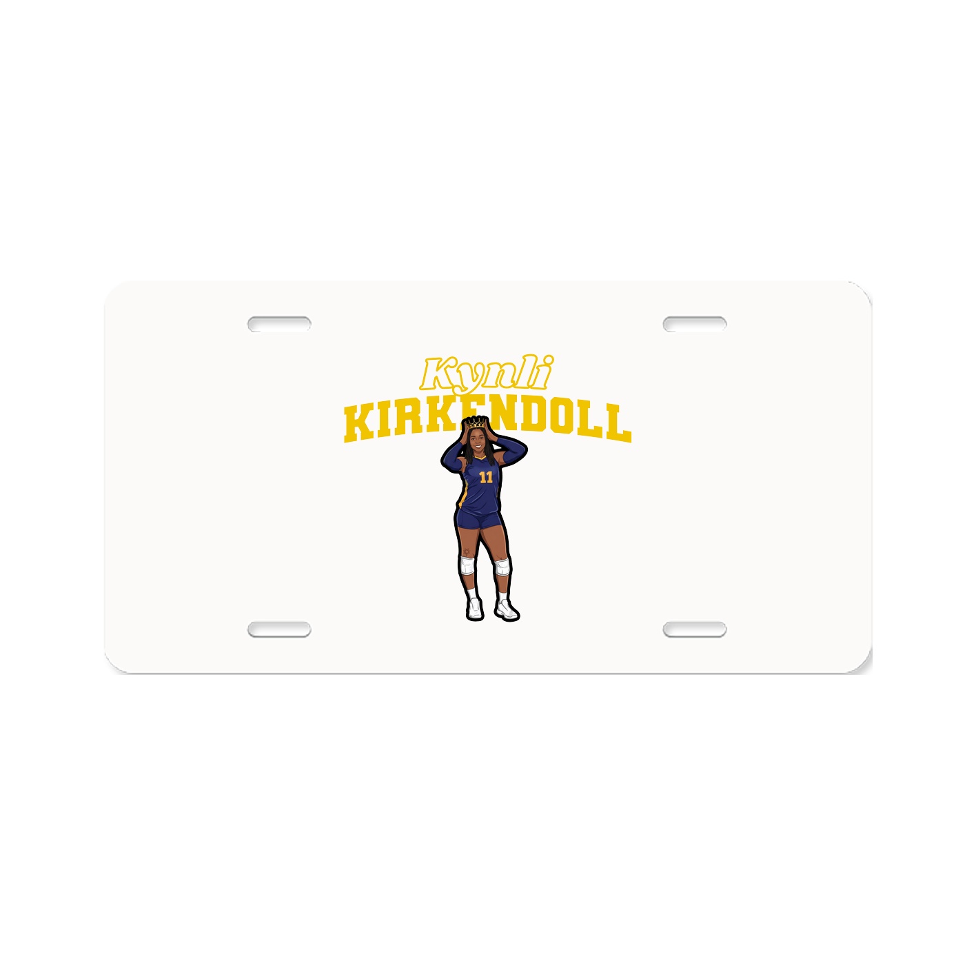License Plate — Name Arch in Classic