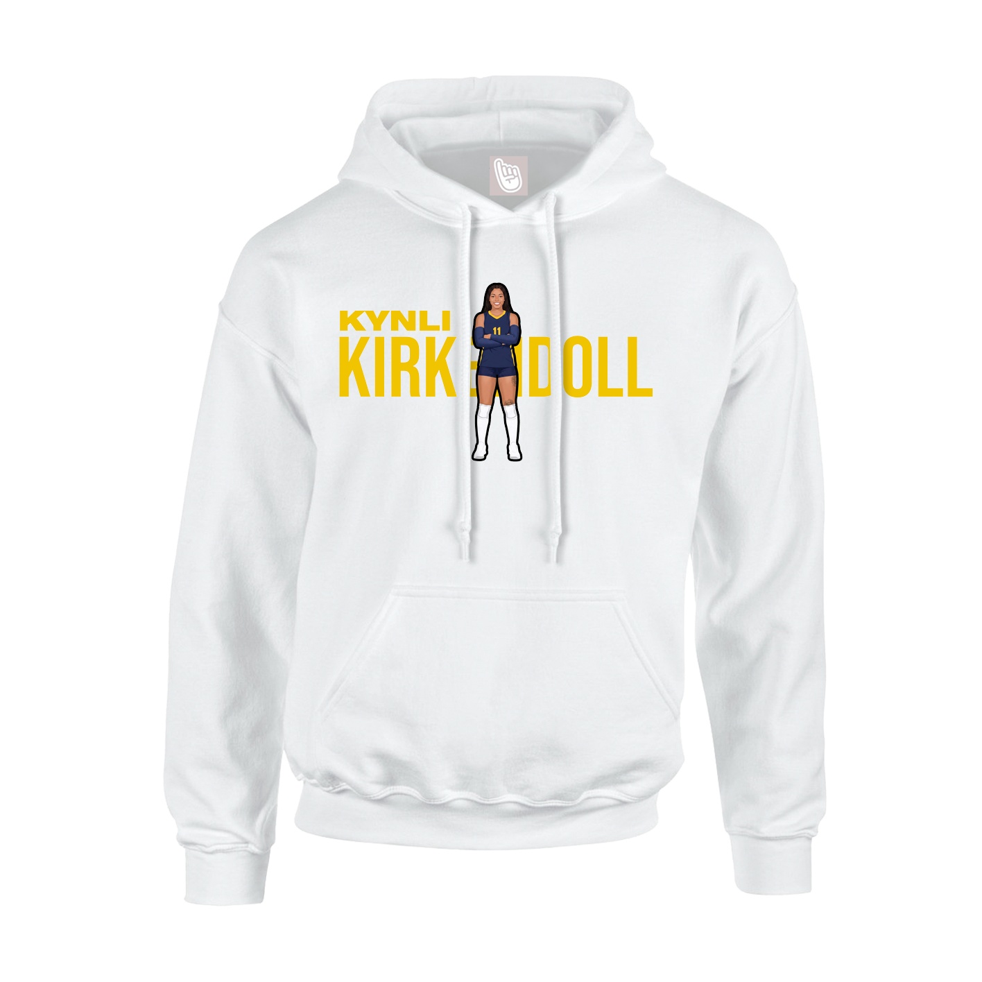 Hoodie — Player Name in White