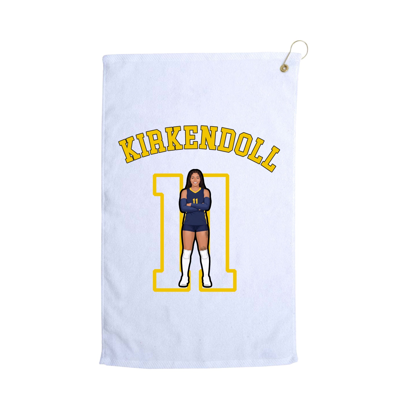 Golf Towel — Shirsey Arch in White