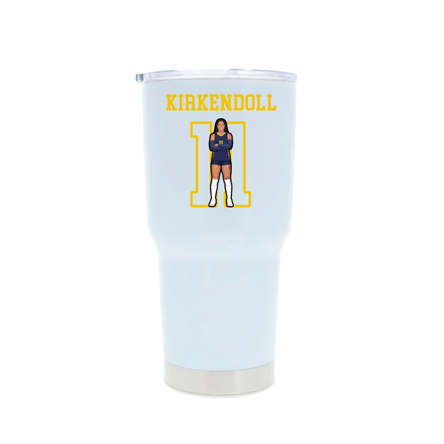 30oz Stainless Steel Tumbler — Shirsey in White