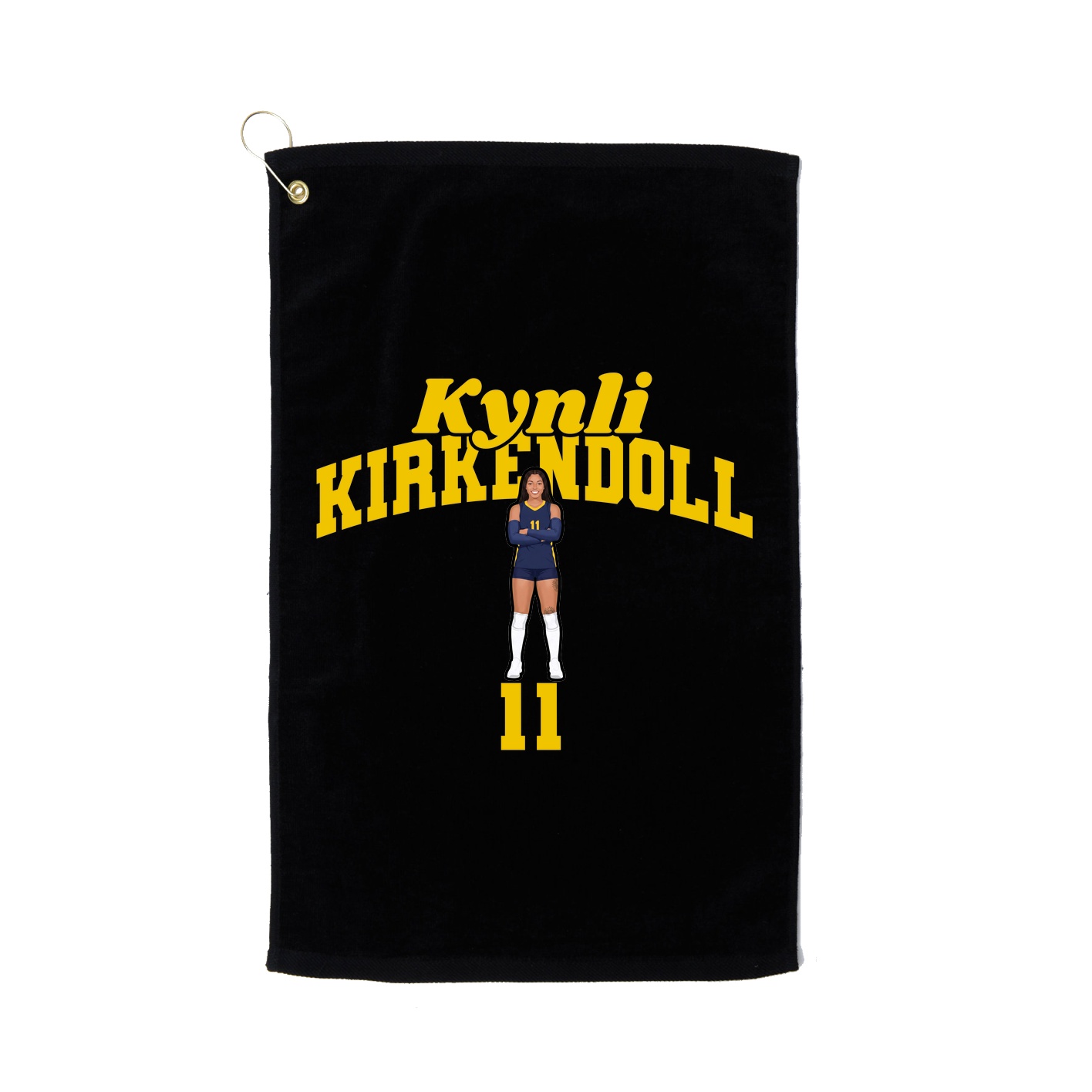 Golf Towel — Signature Arch in Black