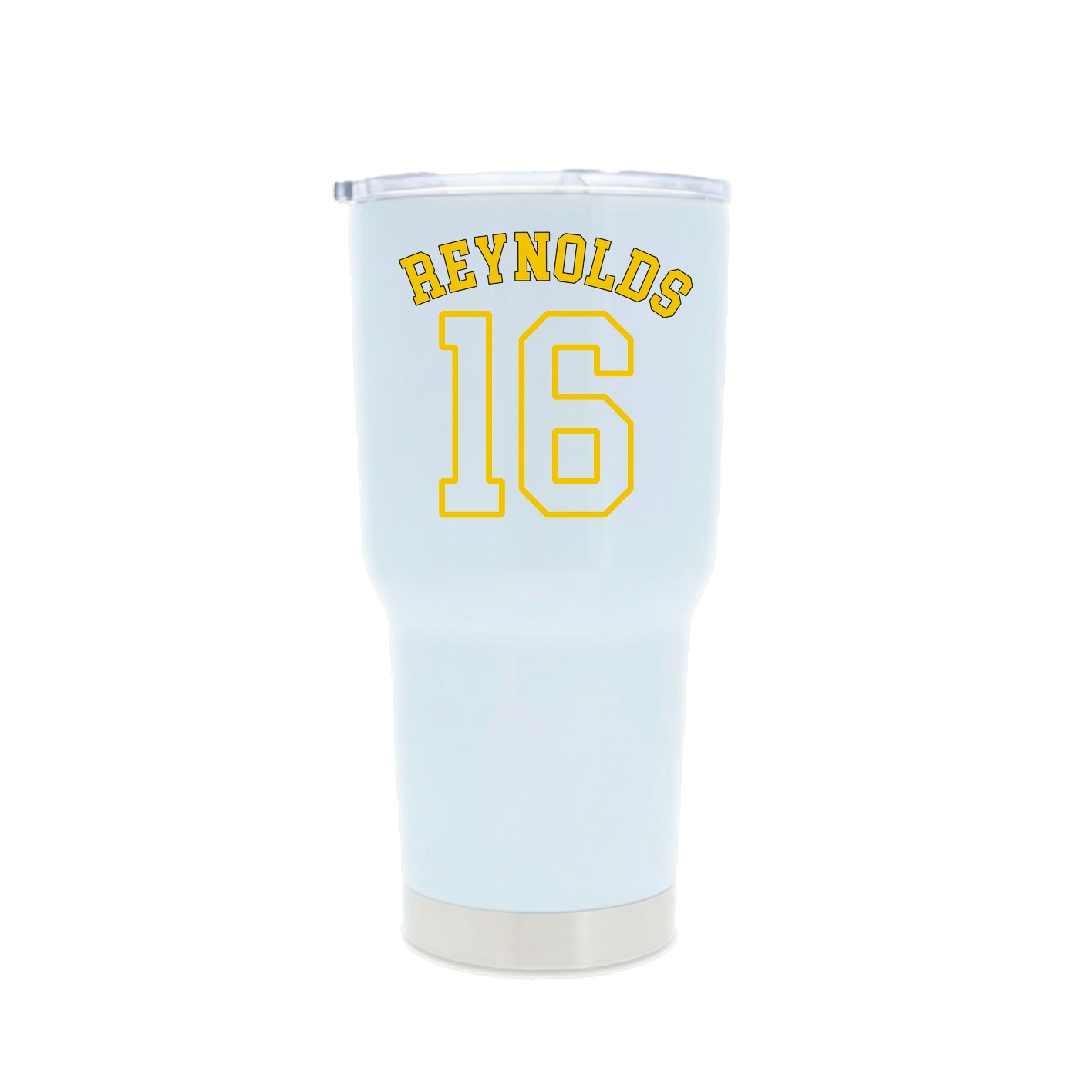 30oz Stainless Steel Tumbler — Shirsey Arch in White