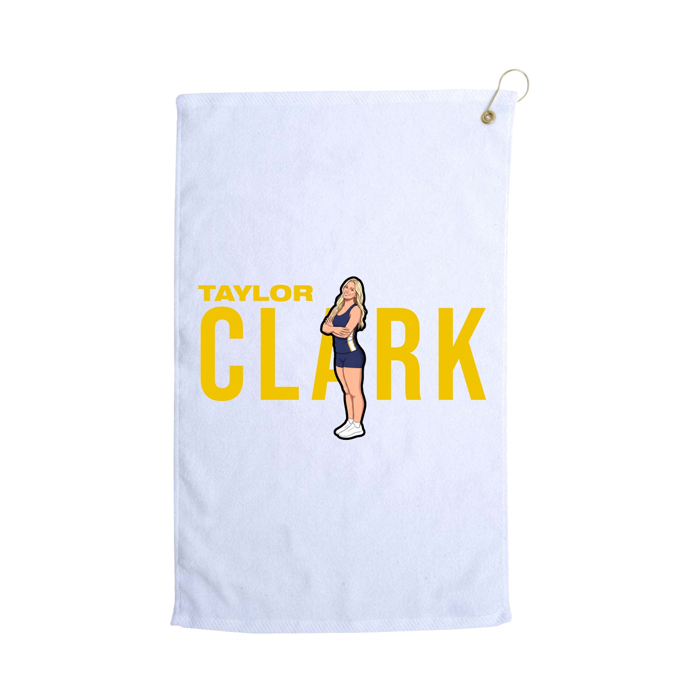 Golf Towel — Player Name in White