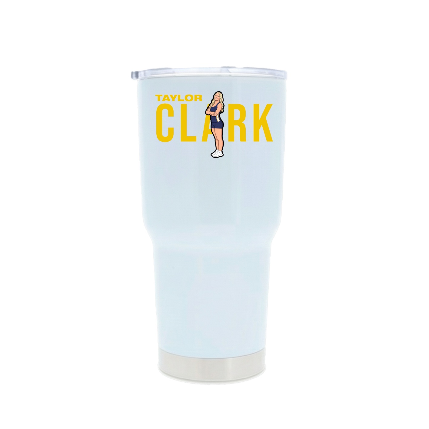 30oz Stainless Steel Tumbler — Player Name in White
