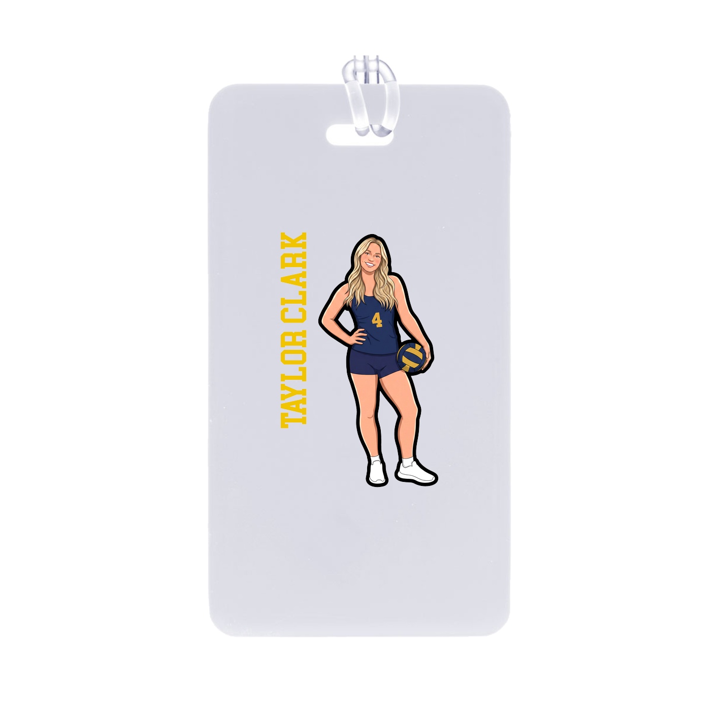 Bag Tag — Name Vertical in Classic