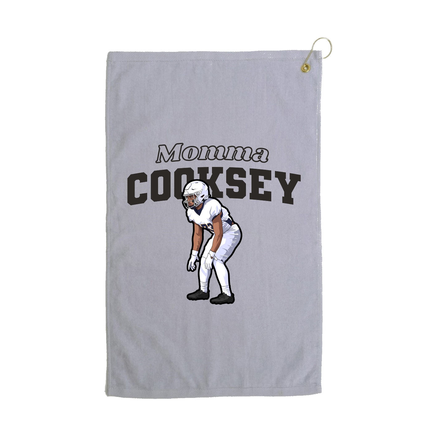 Golf Towel — Mothers Day Block in Grey