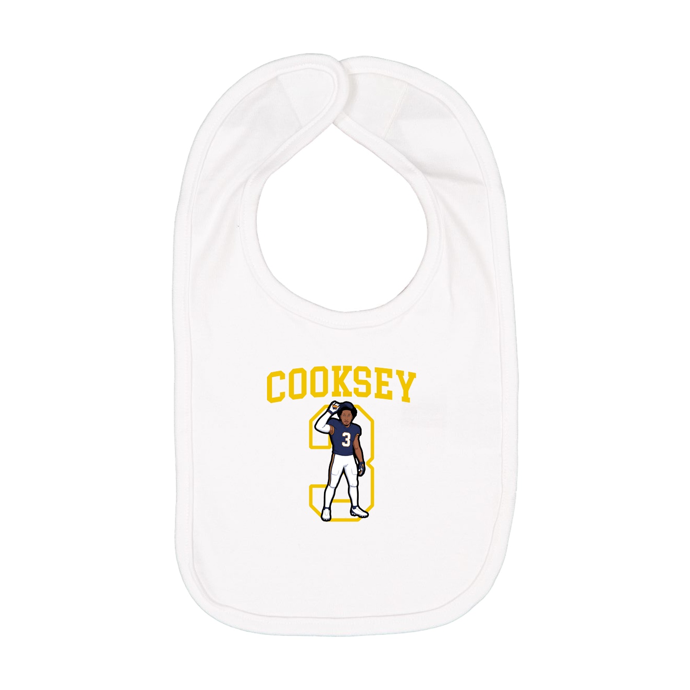 Infant Bib — Shirsey in White