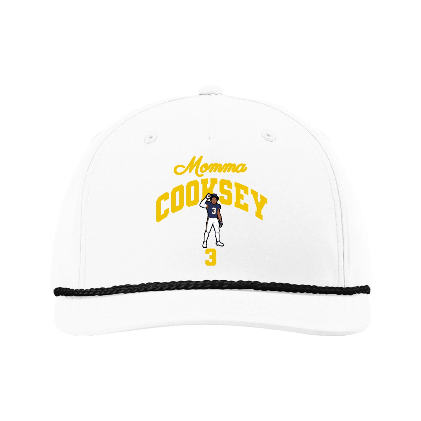 Five-Panel Classic Rope Cap — Mothers Day Arch in White