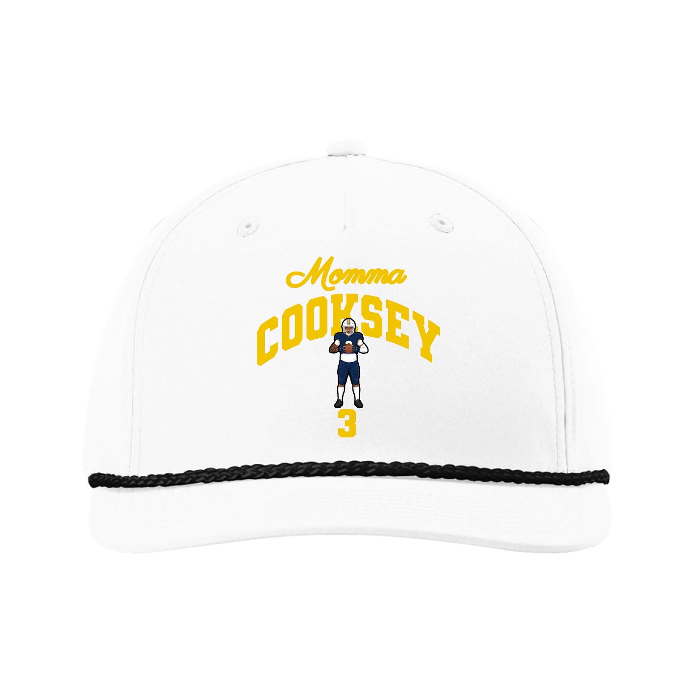 Five-Panel Classic Rope Cap — Mothers Day Arch in White