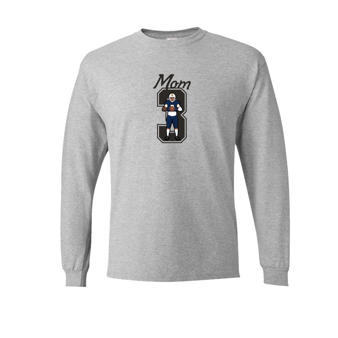 Long Sleeve Tee — Mothers Day Shirsey in Grey