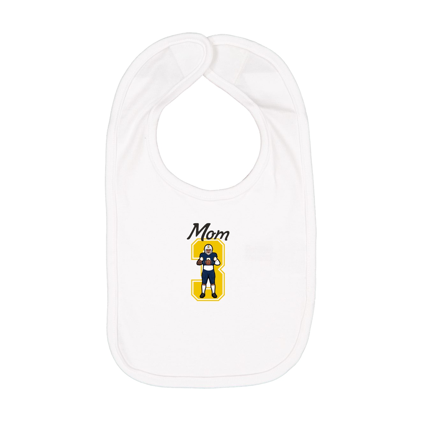 Infant Bib — Mothers Day Shirsey in White