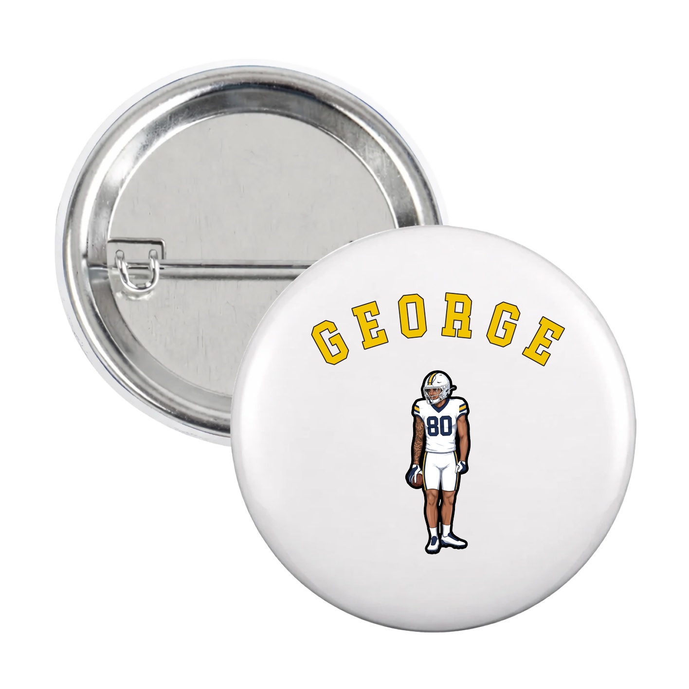 Game Day Button — Shirsey Arch in White