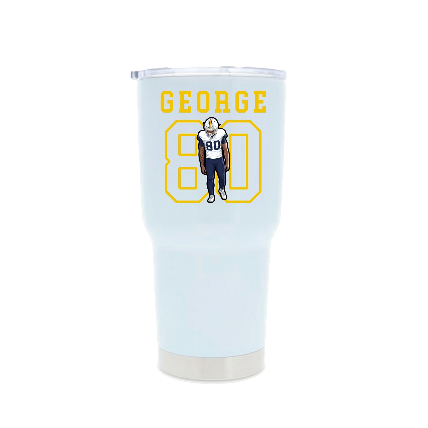 30oz Stainless Steel Tumbler — Shirsey in White