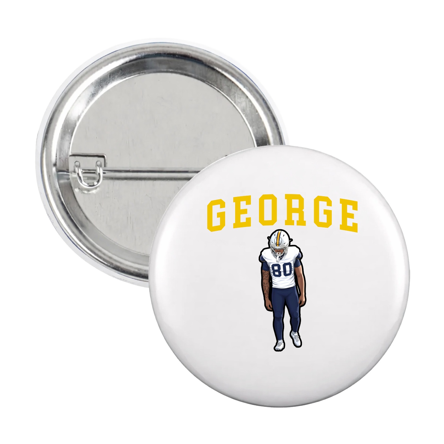 Game Day Button — Shirsey in White