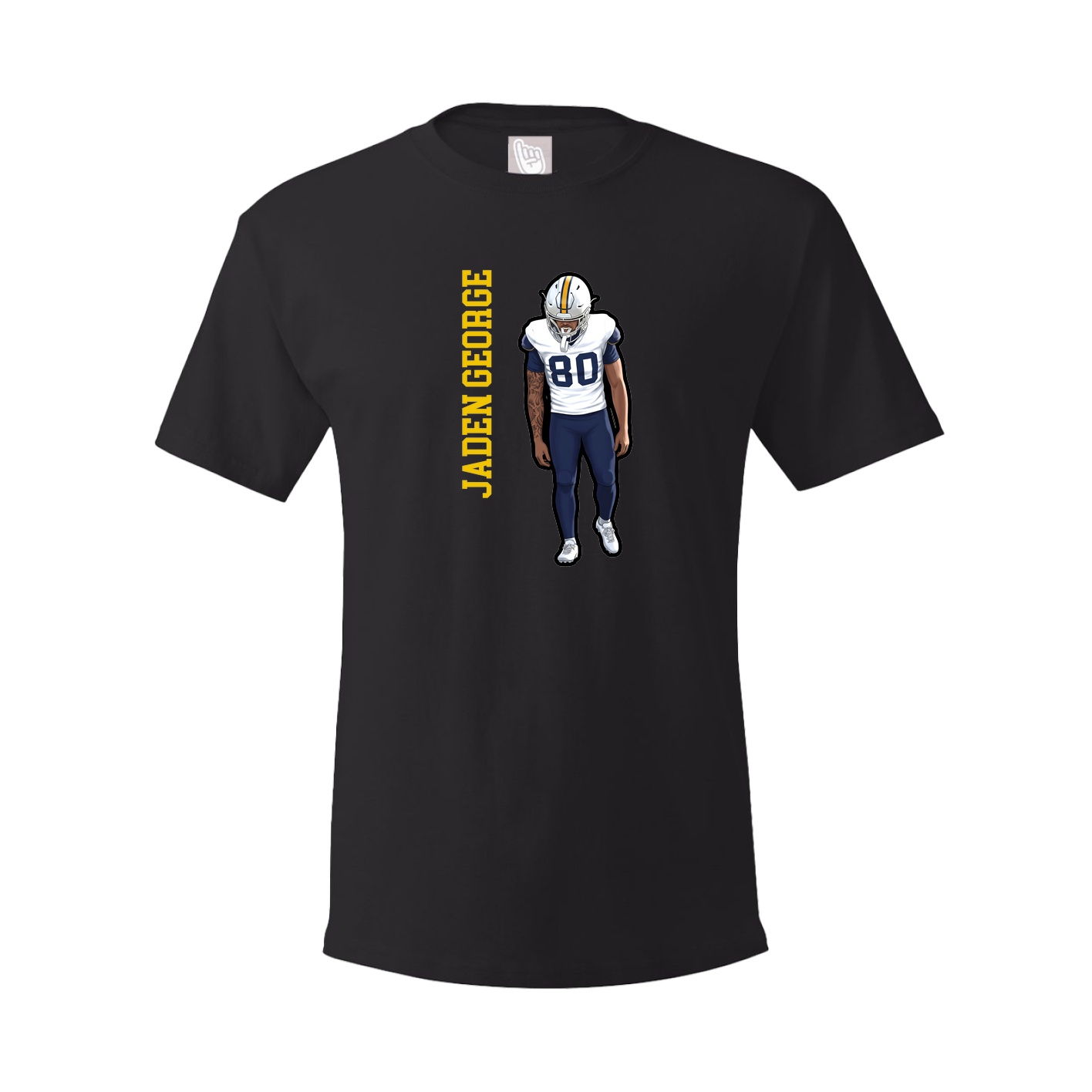 Tee — Name Vertical in Black