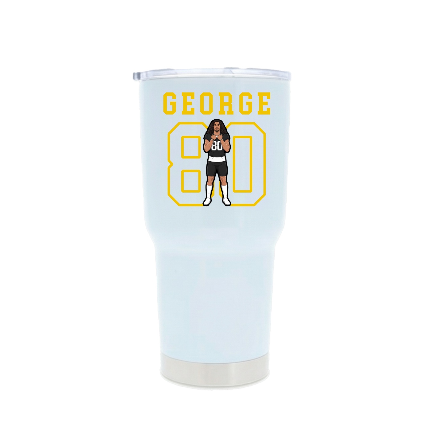 30oz Stainless Steel Tumbler — Shirsey in White