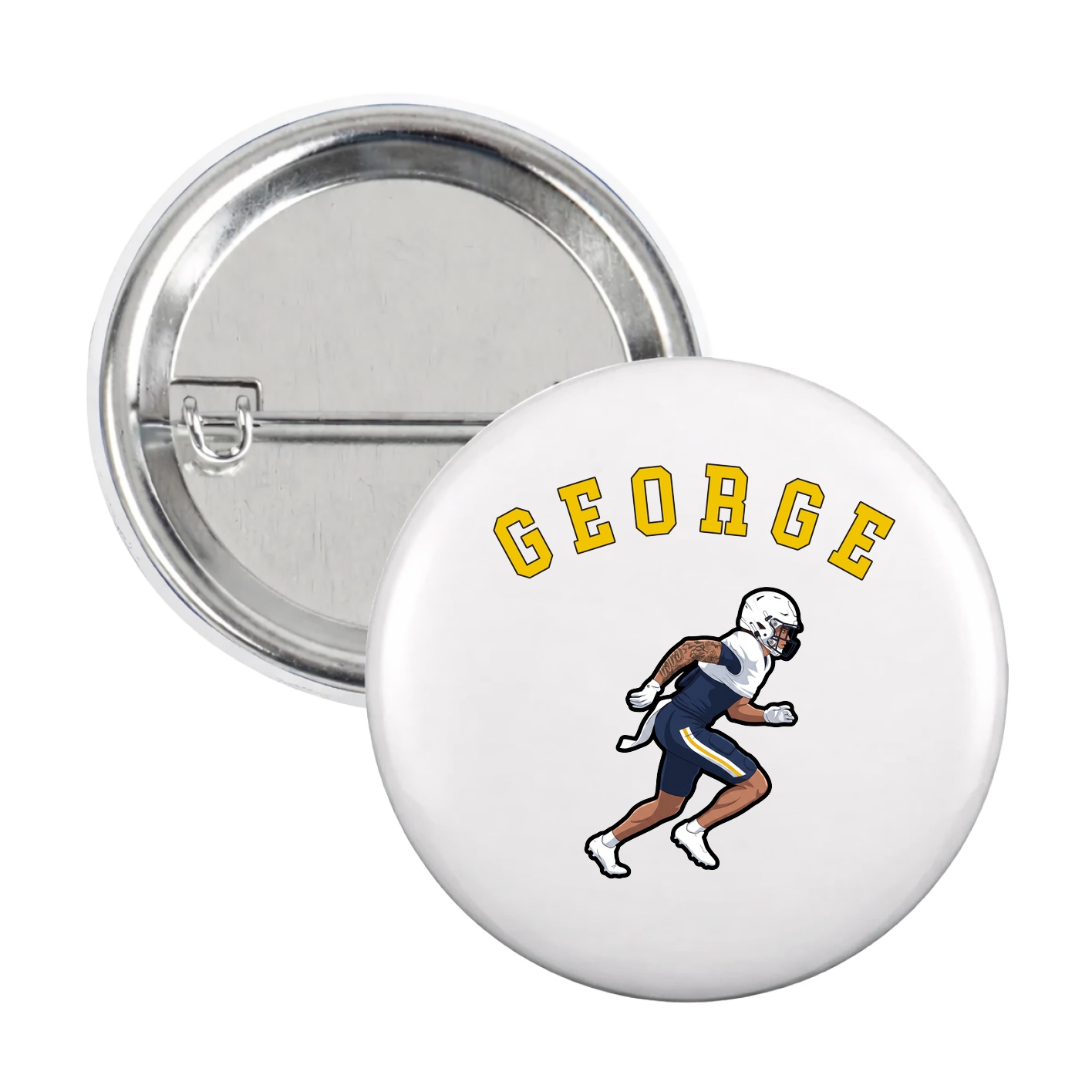 Game Day Button — Shirsey Arch in White