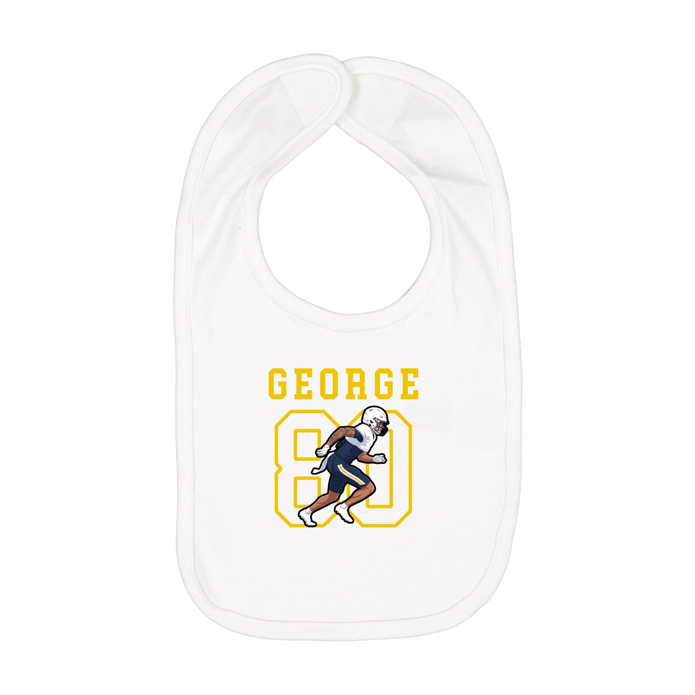 Infant Bib — Shirsey in White