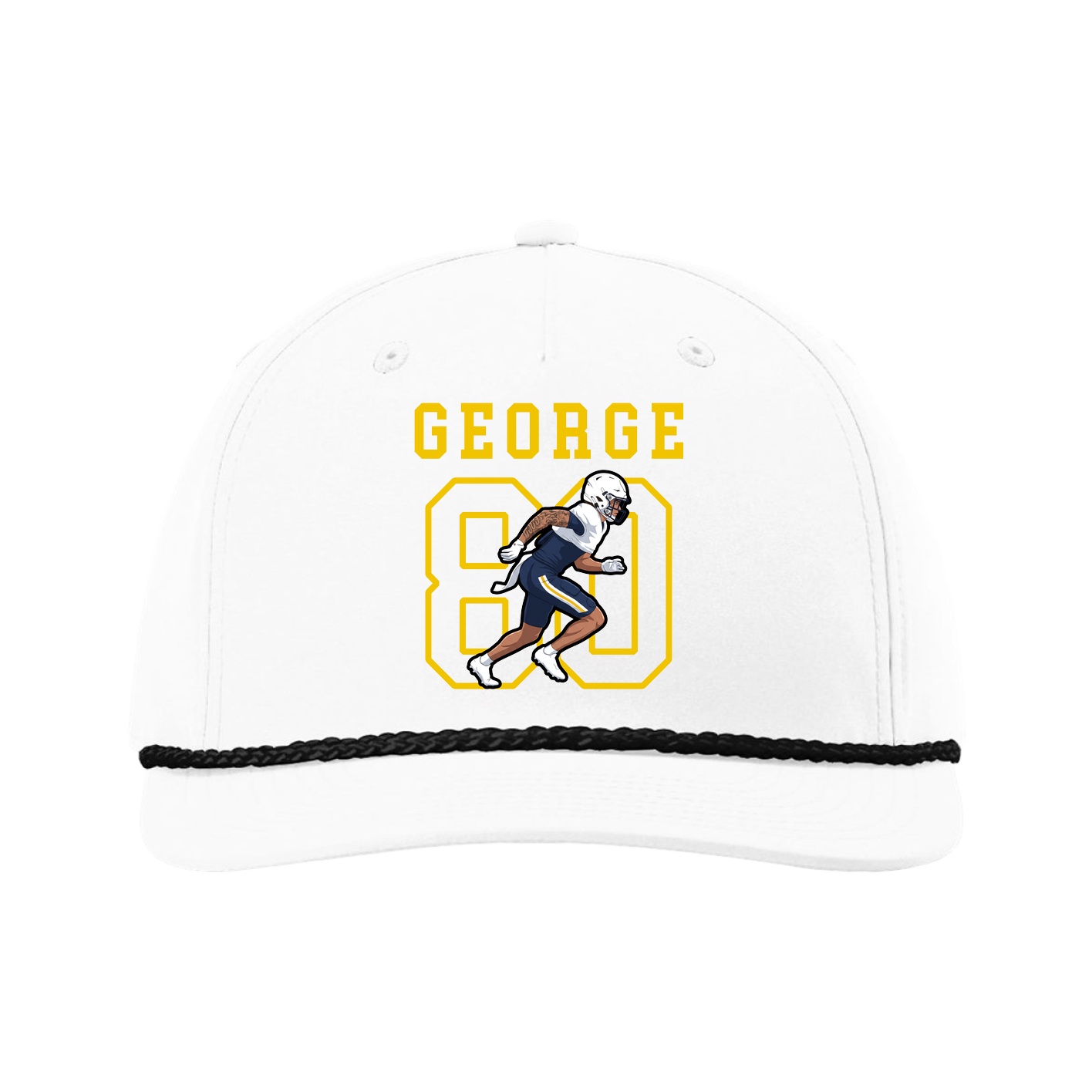 Five-Panel Classic Rope Cap — Shirsey in White