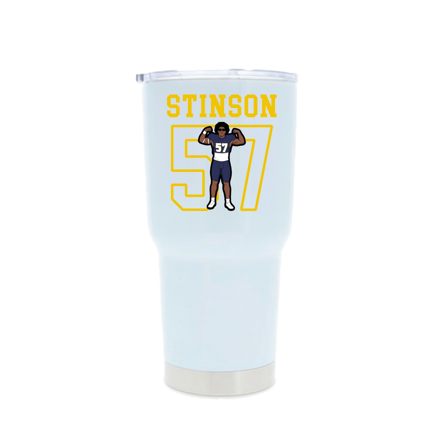30oz Stainless Steel Tumbler — Shirsey in White