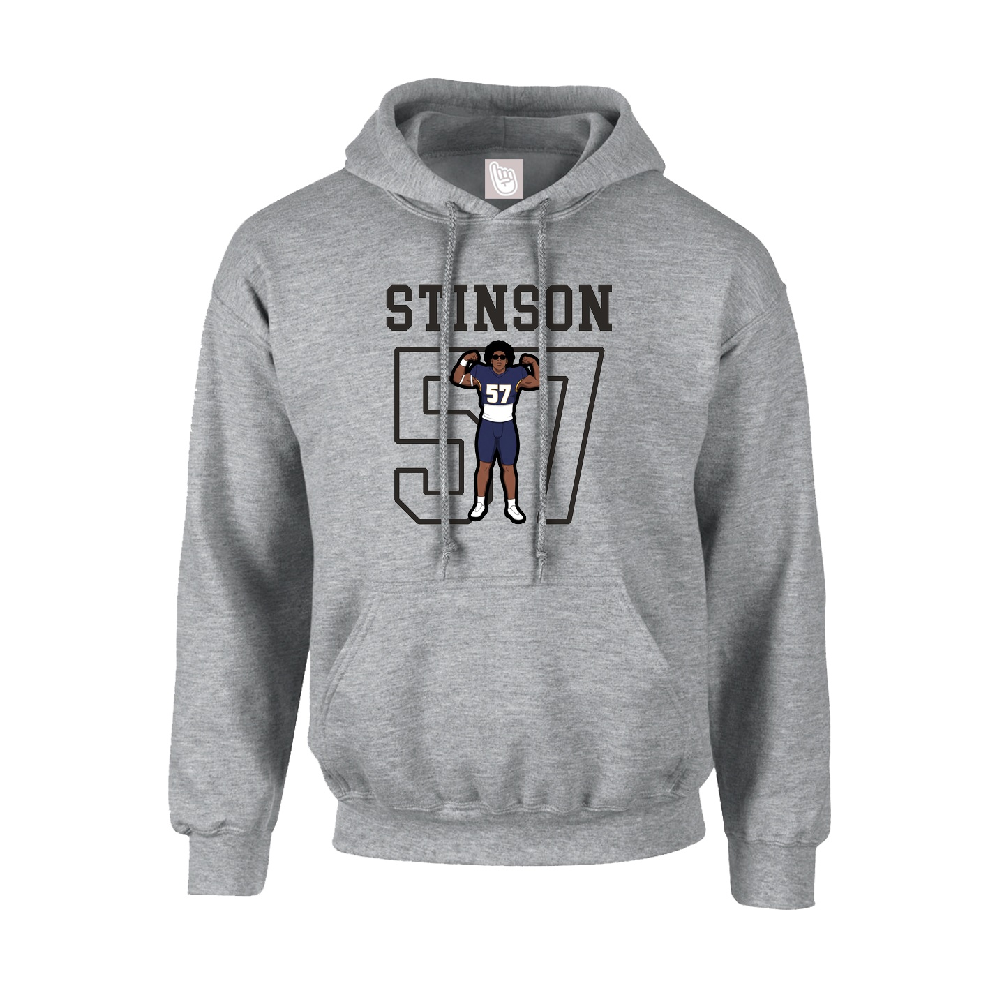 Hoodie — Shirsey in Grey