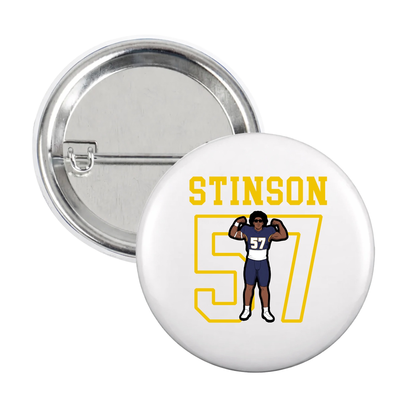 Game Day Button — Shirsey in White