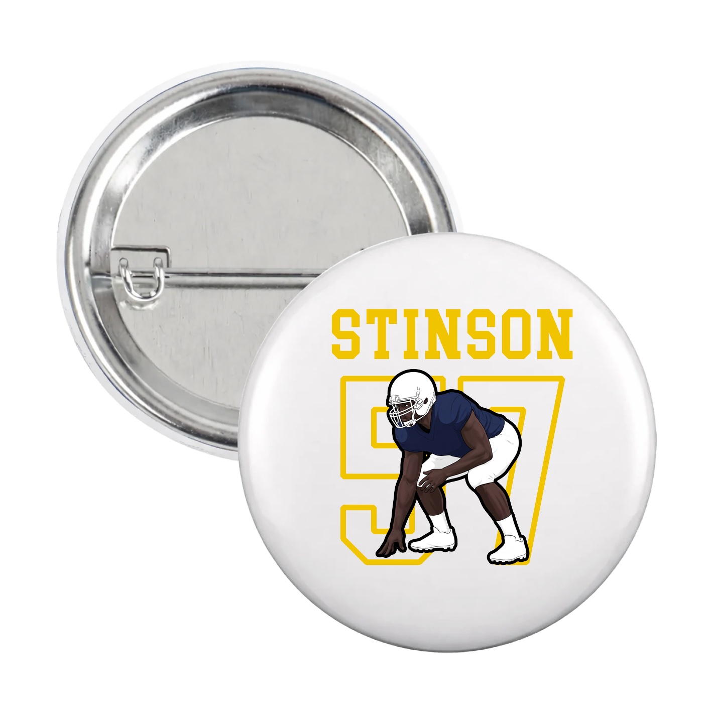 Game Day Button — Shirsey in White