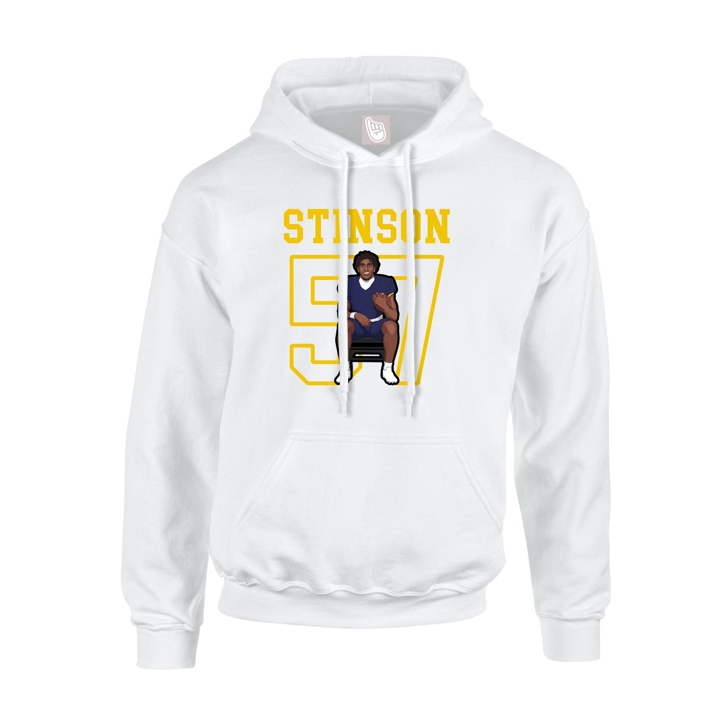 Hoodie — Shirsey in White