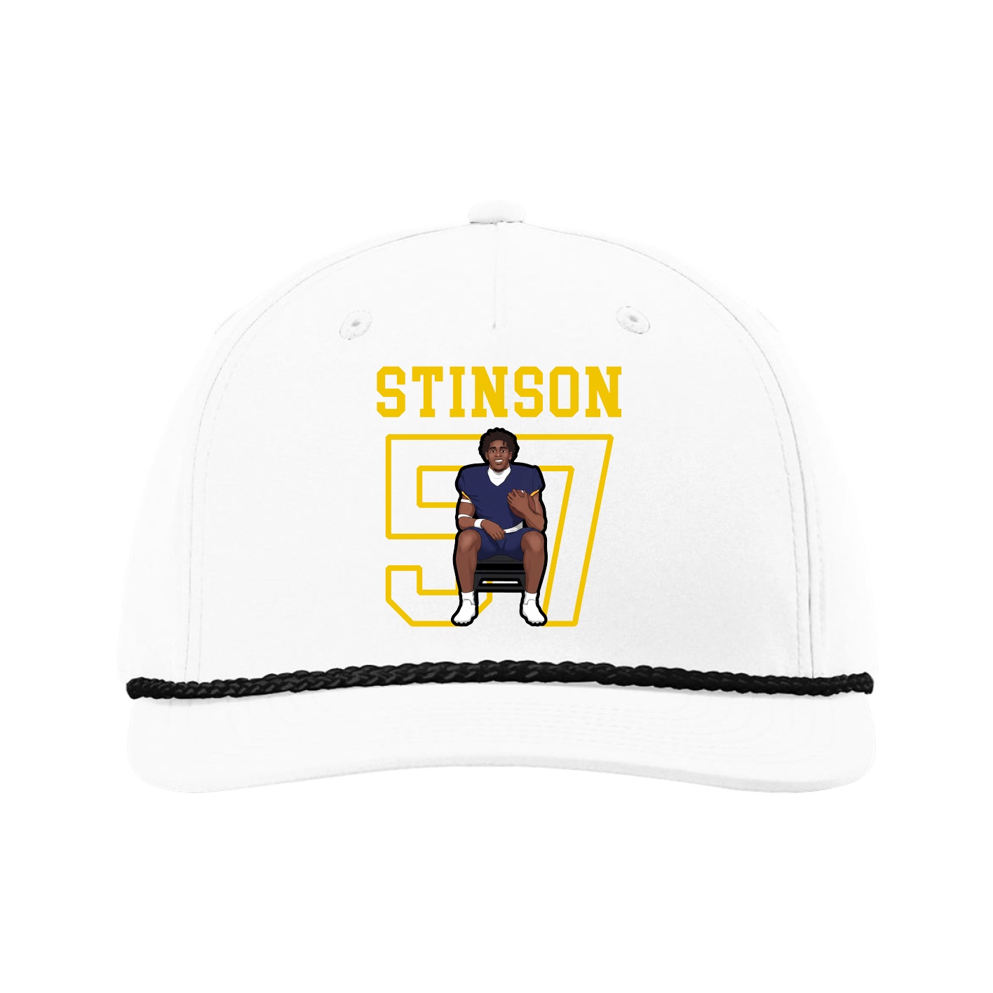 Five-Panel Classic Rope Cap — Shirsey in White