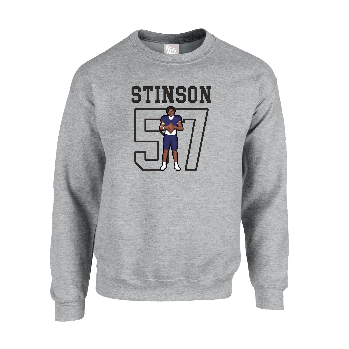 Fleece Crew — Shirsey in Grey