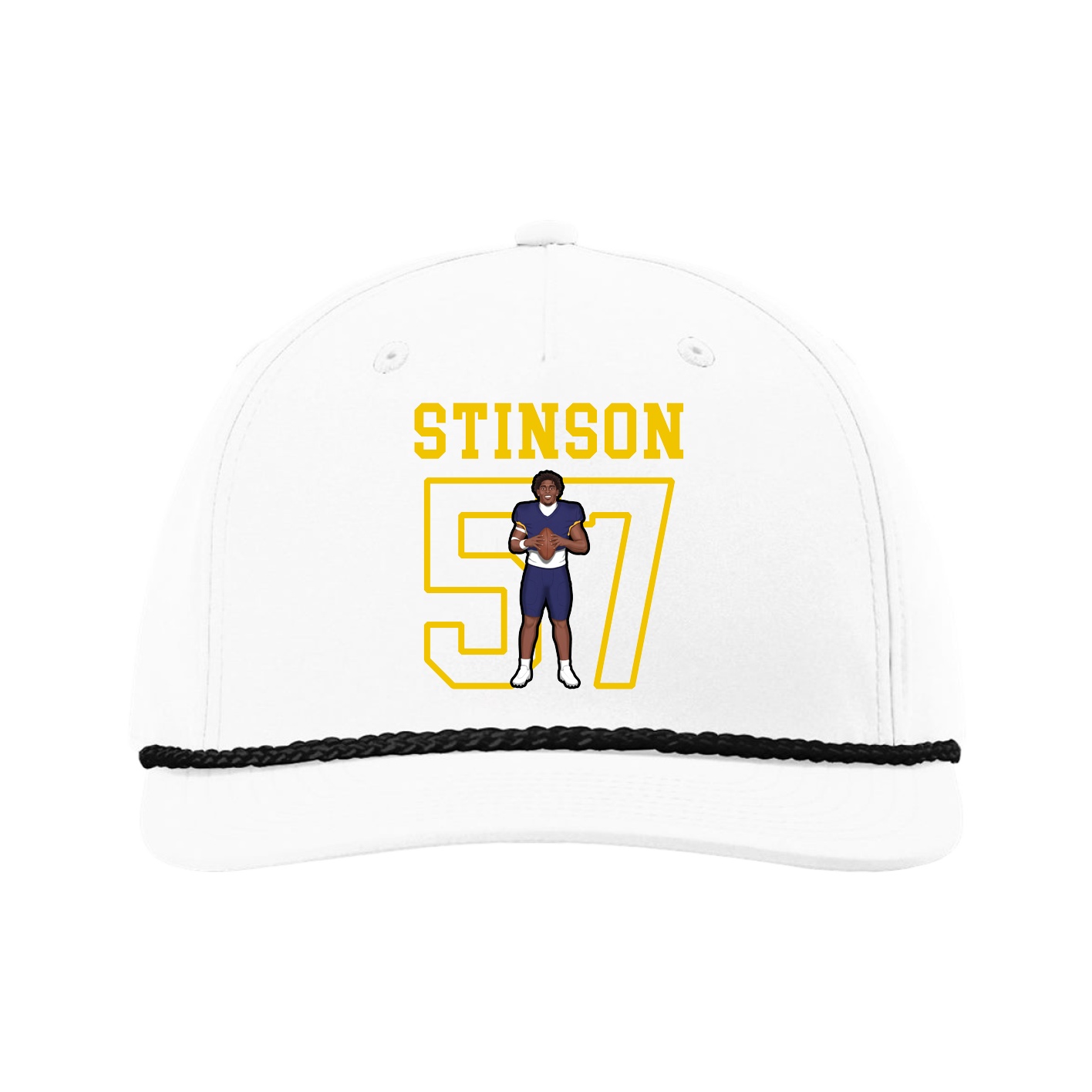 Five-Panel Classic Rope Cap — Shirsey in White