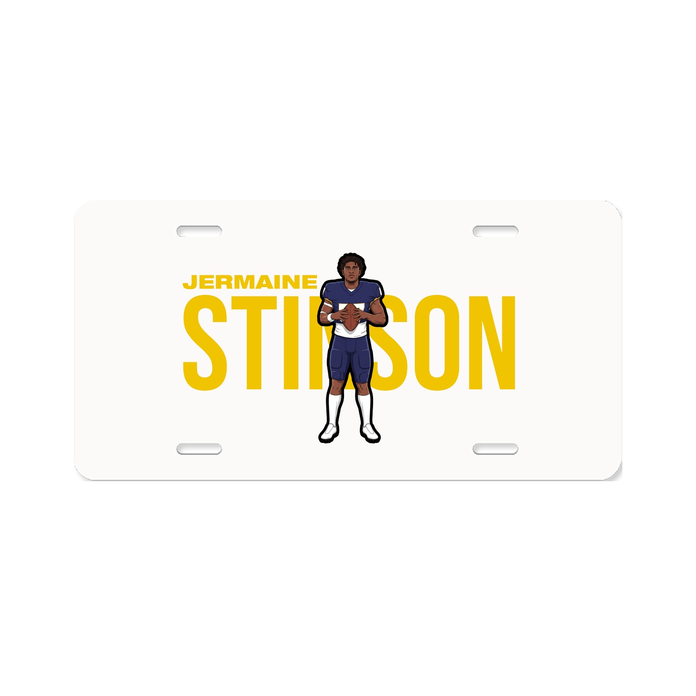 License Plate — Player Name in Classic