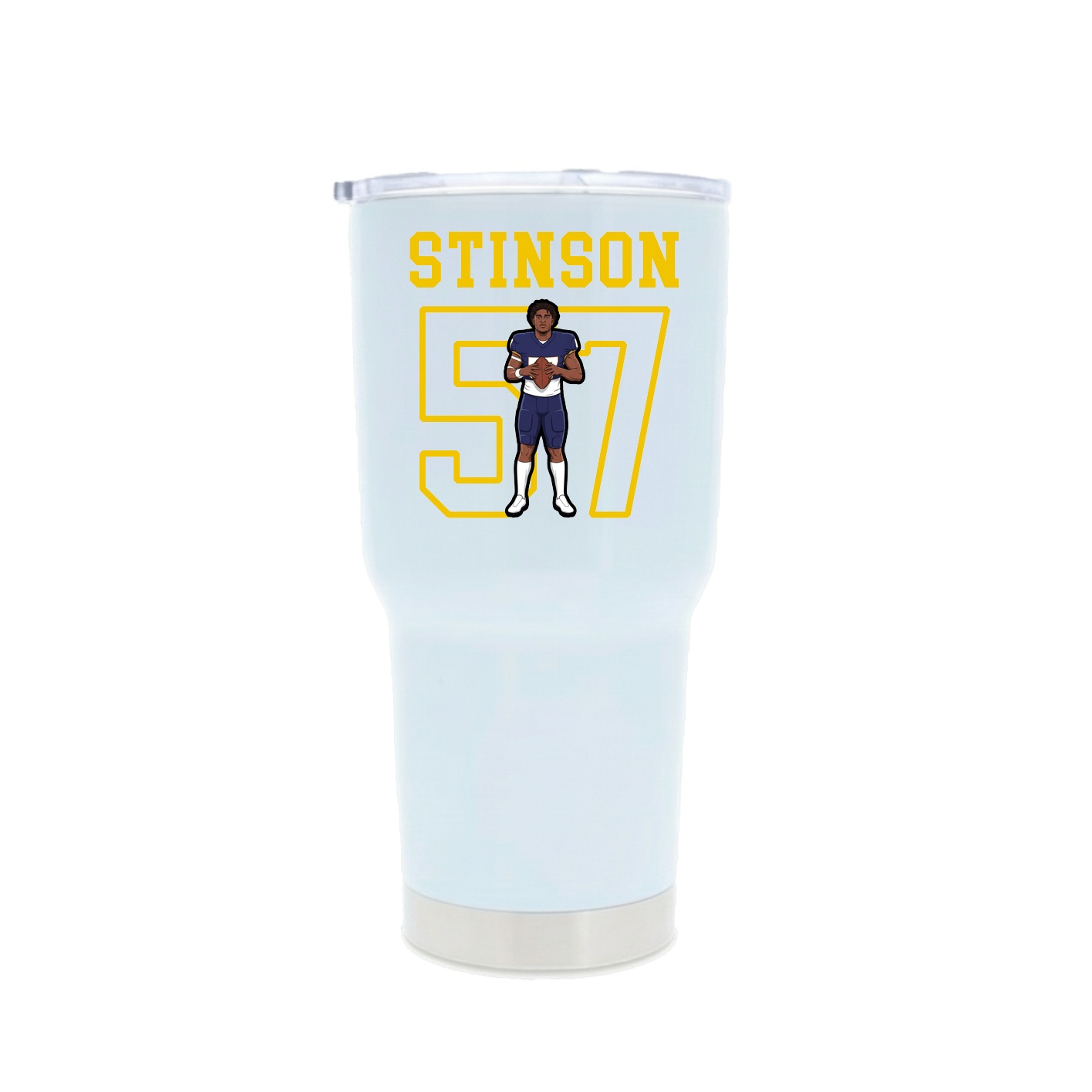 30oz Stainless Steel Tumbler — Shirsey in White