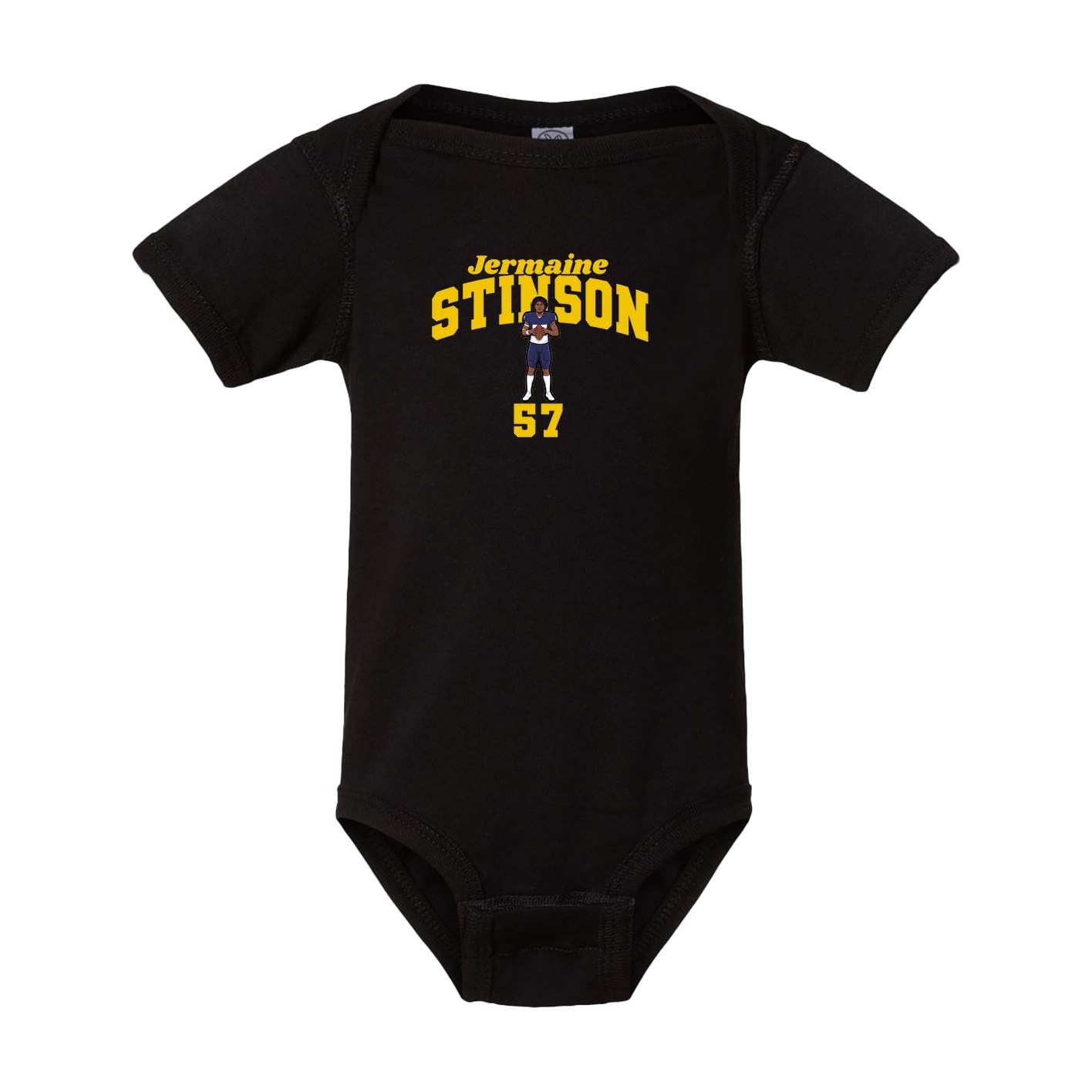 Baby Onesie — Signature Arch in Black