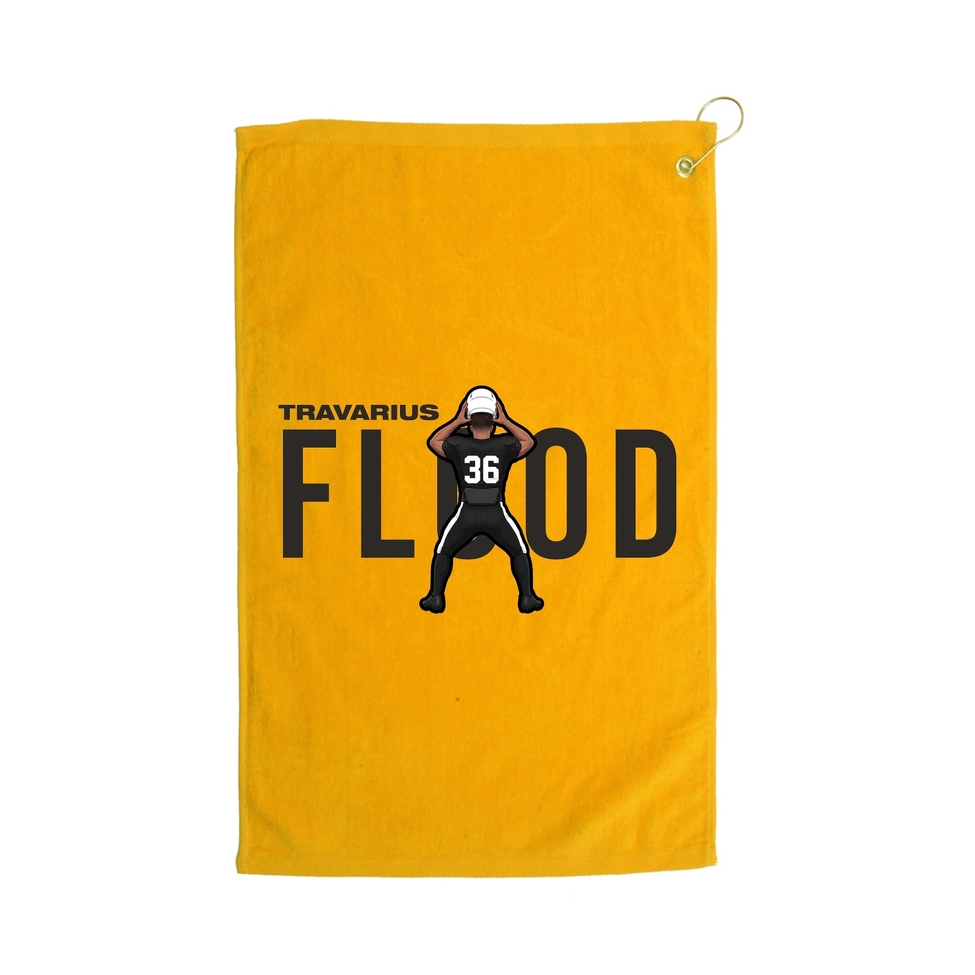 Golf Towel — Player Name in Gold