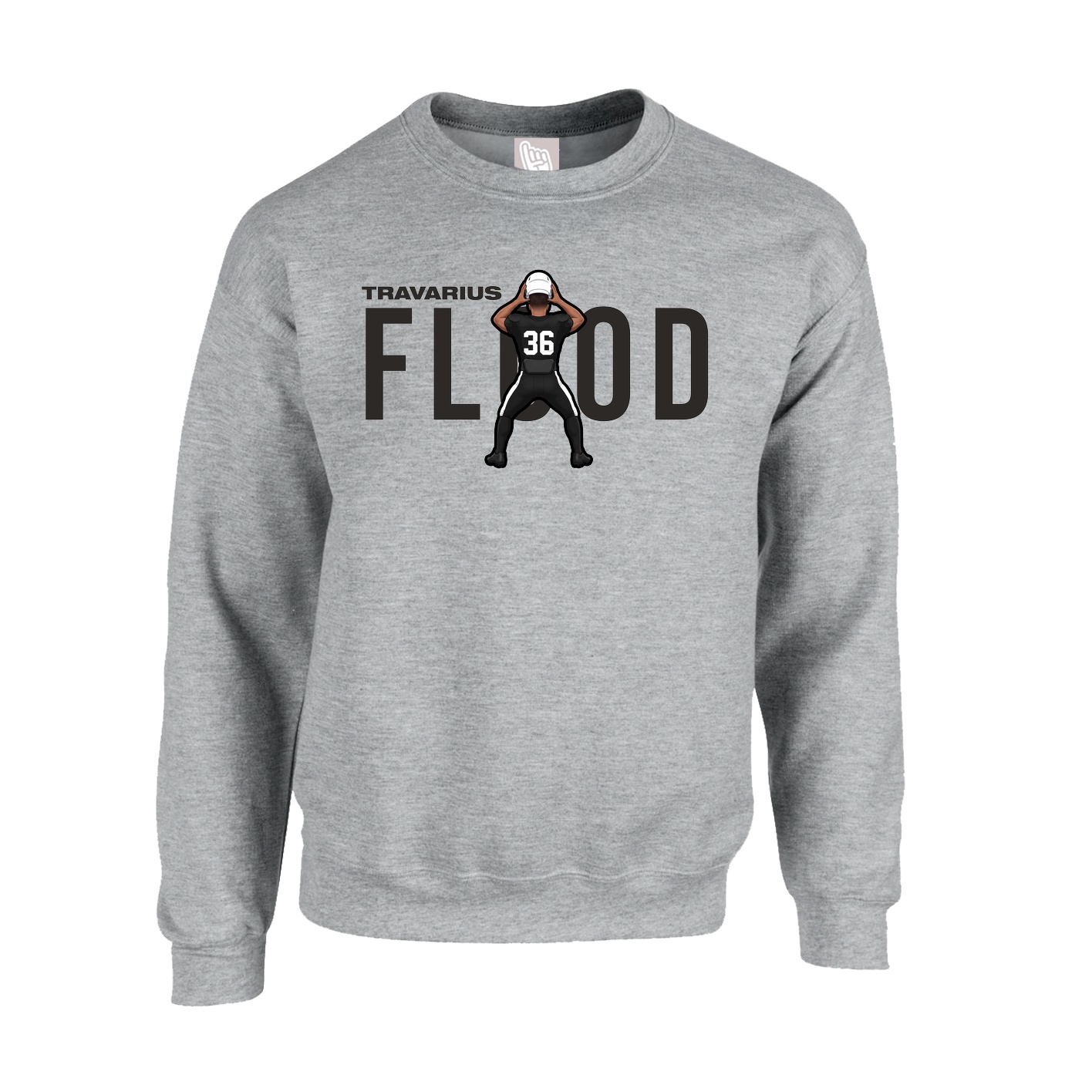 Fleece Crew — Player Name in Grey