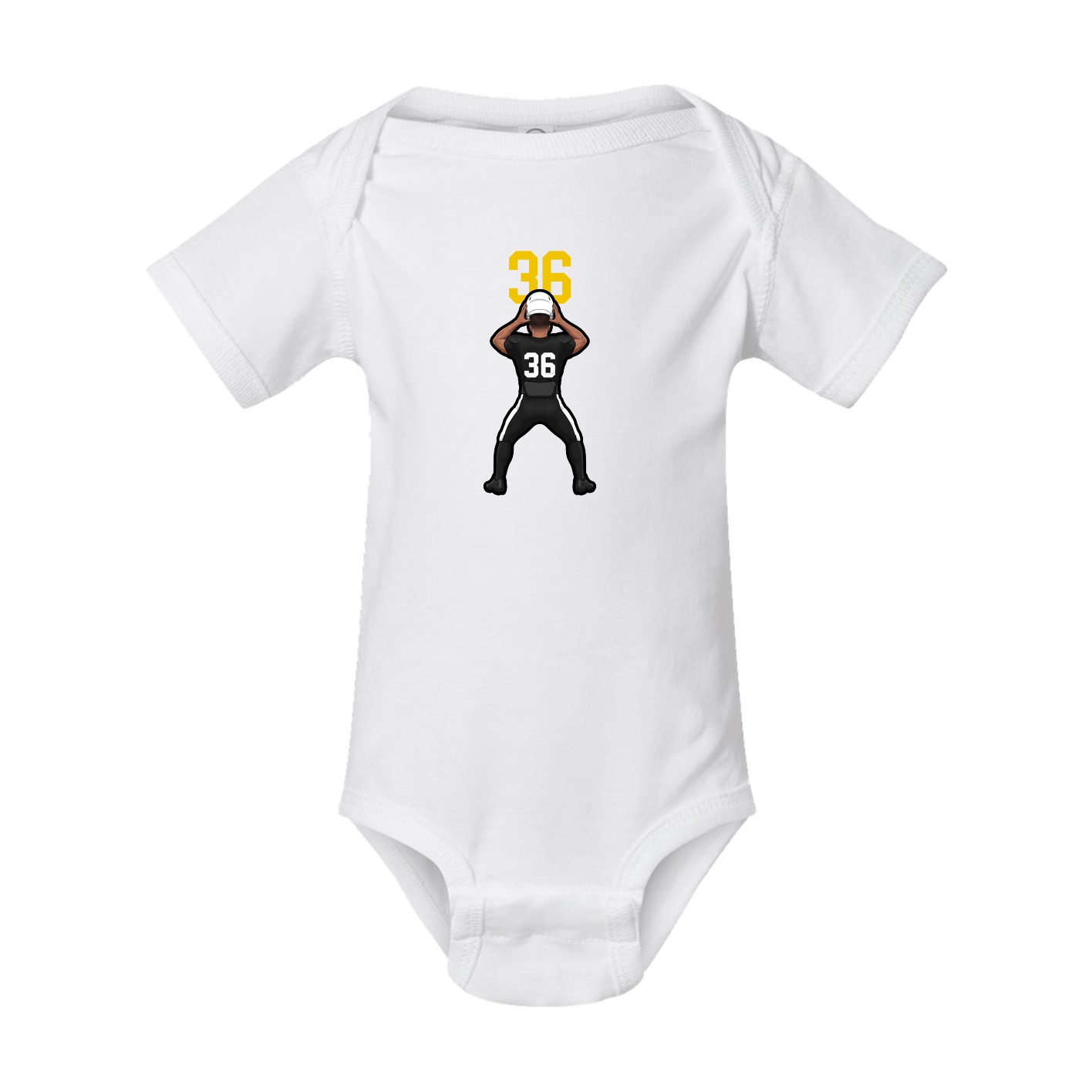 Baby Onesie — Number Top in White